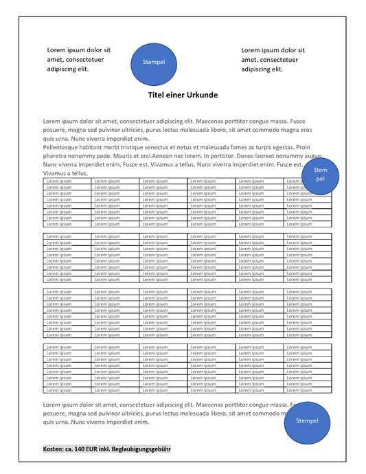 Notenübersicht Universität (USA) University Transcript