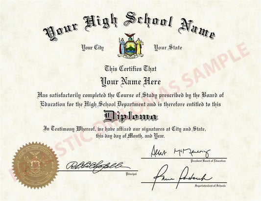 Abiturzeugnis / Hochschulreife (USA) High School Diploma
