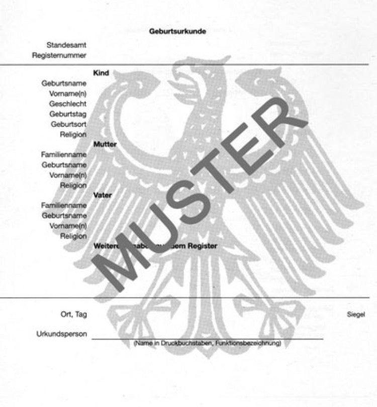 Geburtsurkunde