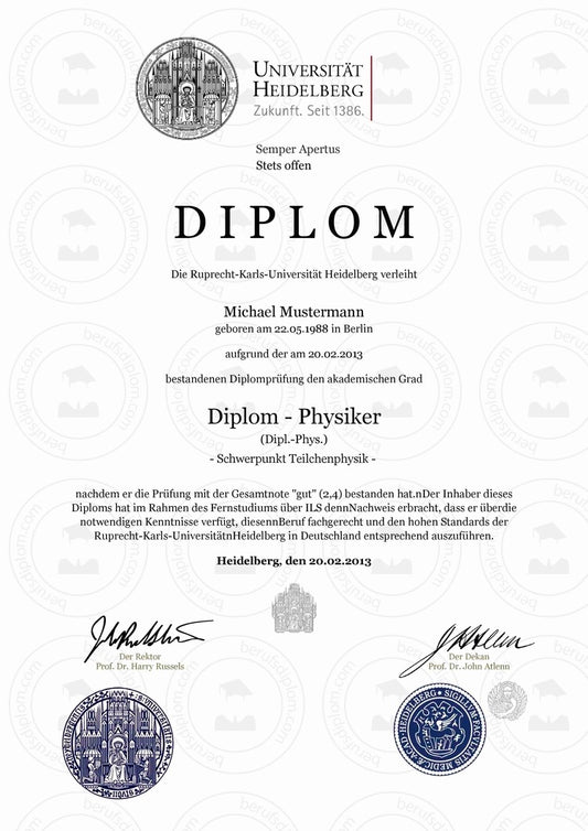 Abschlussurkunde / Diplom - Shop-Translation.de - Übersetzungsbüro ReSartus