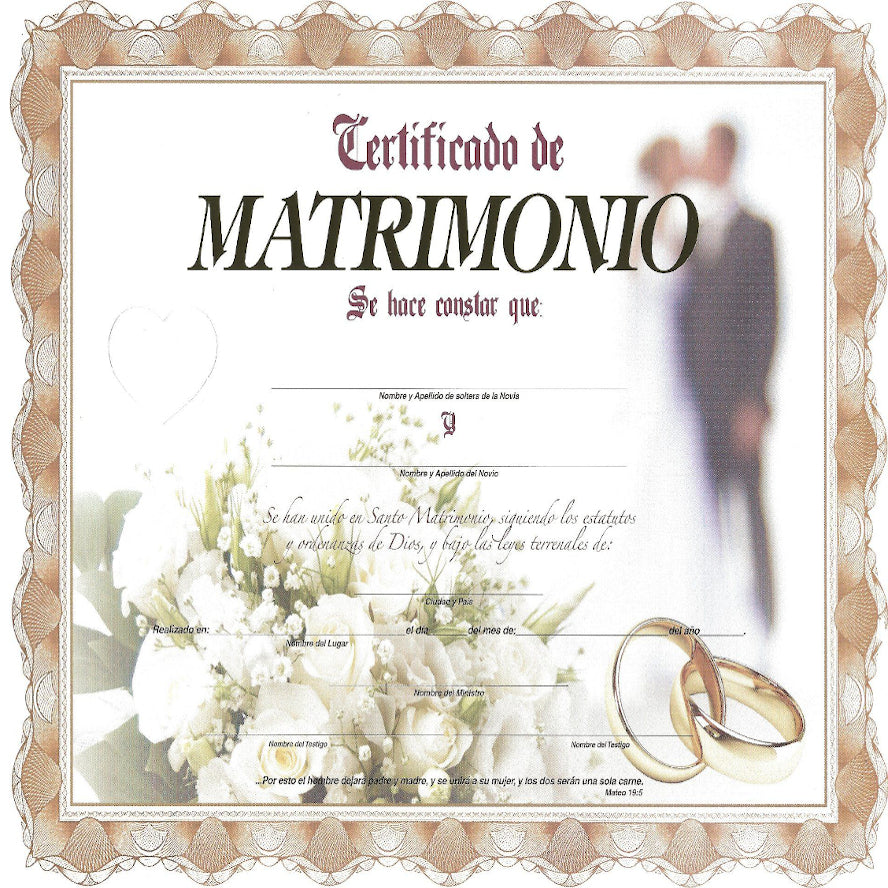 Marriage Certificate (VEN) Acta de Matrimonio