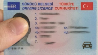 Driving license (TUR) Sürücü Belgesi