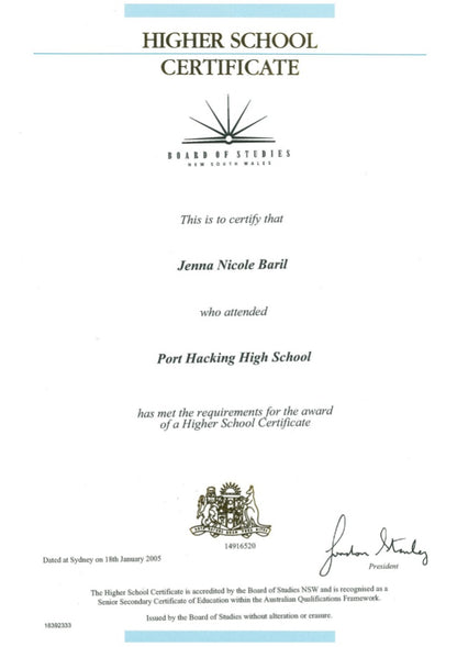 Higher School Certificate (AUS)